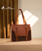 Montana West Tooled Concealed Carry Tote Set
